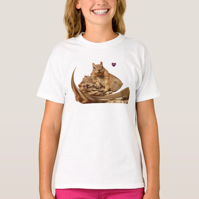 HAMbyWG ComfortBlend® Sweatshirt Squirrel Svop T-shirt (Framsida)