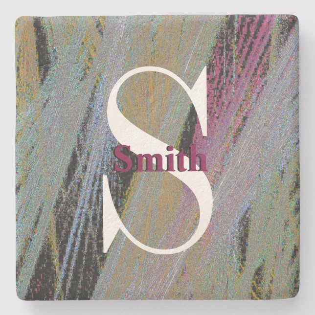 HAMbyWG Craft Titta med Monogram Stenunderlägg (Framsidan)