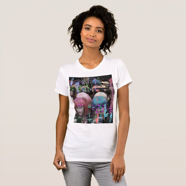 HAMbyWG - Dam-T-shirt - Peruker T Shirt (Hel framsida)
