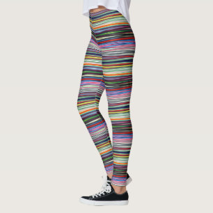 HAMbyWG - damasker - blandade färglutningrandar Leggings