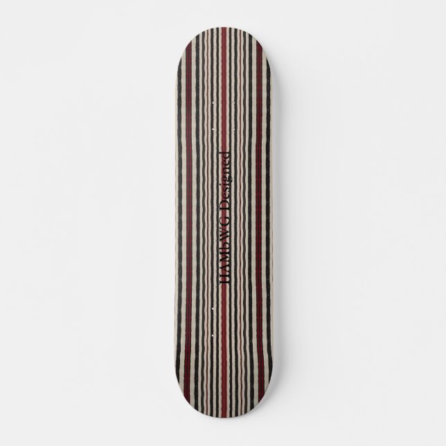 HAMbyWG Design- Skateboard - Black Red Bone Rand (Framsida)
