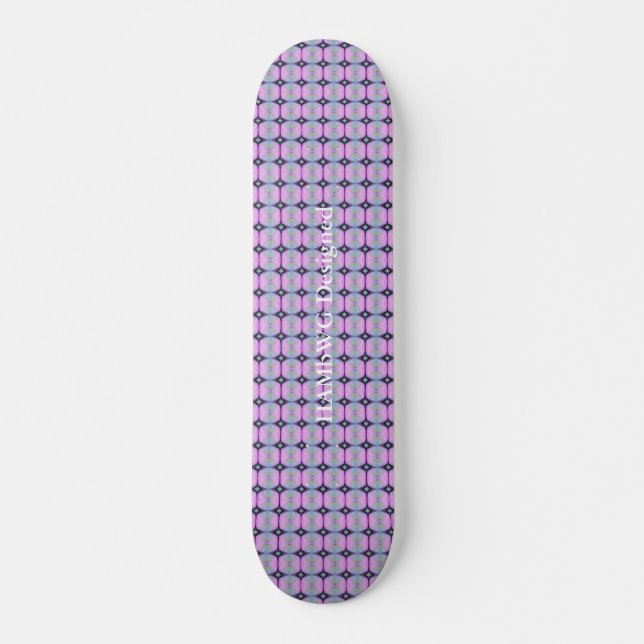 HAMbyWG Designad - Rosa Nouveau Skateboard Bräda 21,5 Cm (Framsida)