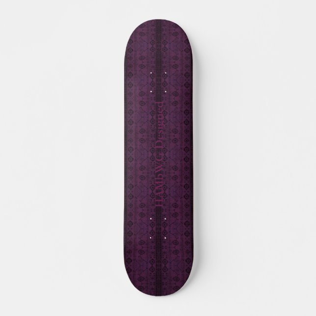HAMbyWG Designad - Skateboard - Plum Lila Bräda 20 Cm (Framsida)