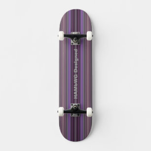 HAMbyWG Designad Skateboard - Plum Lila Rand Bräda 20,5 Cm
