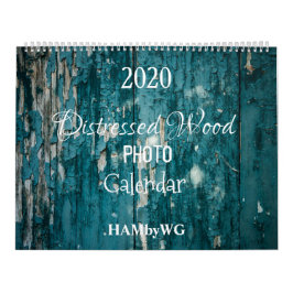 HAMbyWG Distress Wood Photo Calendar Kalender