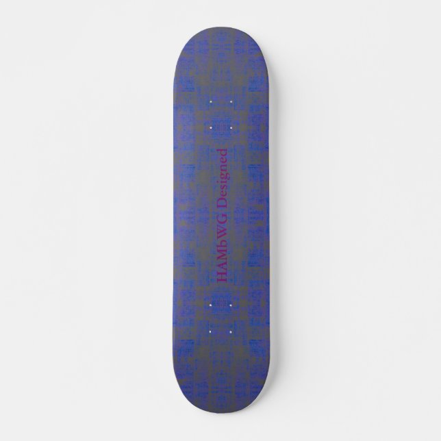 HAMbyWG Dsgnd Skateboard - Blue Distress Bräda 20,5 Cm (Framsida)