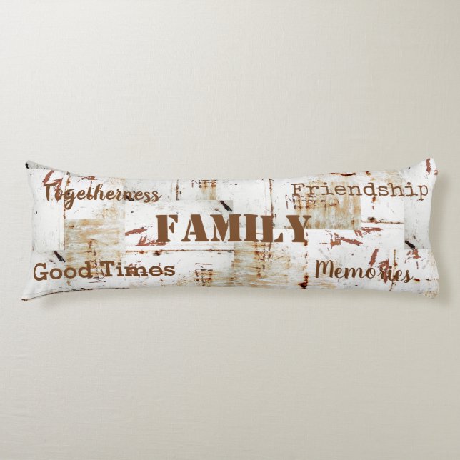 HAMbyWG - Familjetema, utpräglat utseende Kroppskudde (Framsidan)