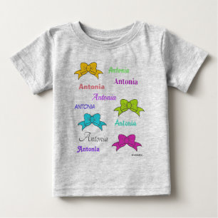 HAMbyWG - Färgfull Namn Shirt med Bows T