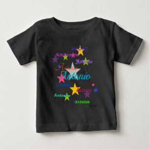 HAMbyWG - Färgfull Namn-Shirt med stjärnor T Shirt