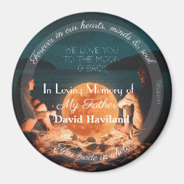 HAMbyWG - Färglöst ljus med text Magnet