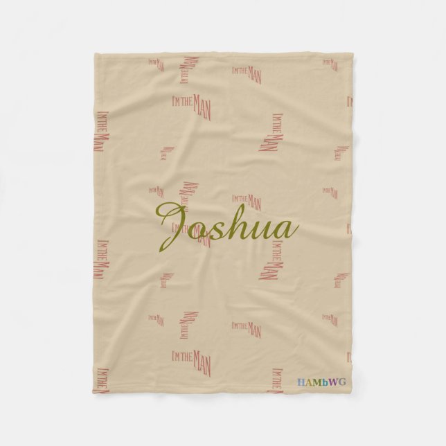 HAMbyWG - Fleece Blanket - jag är mannen (Framsidan)