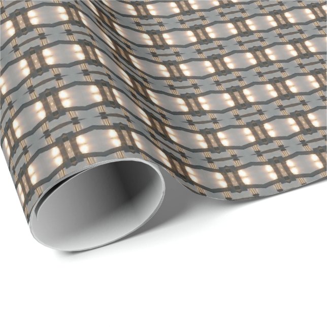 HAMbyWG - Gåvspån - Pewter Brass Ljus Deco Presentpapper (Rullad Hörn)