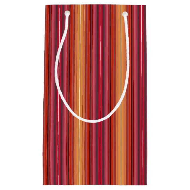 HAMbyWG Gift Bag - Orange Rosa Red White Rand (Framsidan)