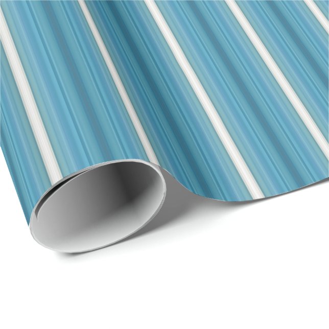 HAMbyWG - Gift Wrap - Aquamarine Gradient Rand Presentpapper (Rullad Hörn)