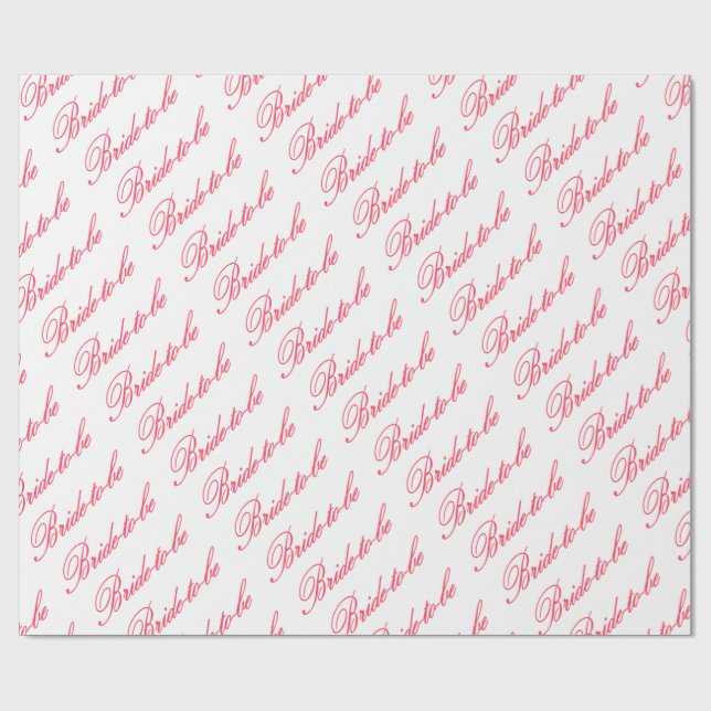 HAMbyWG - Gift Wrap - Bride to be Ro/White Presentpapper (Platt)