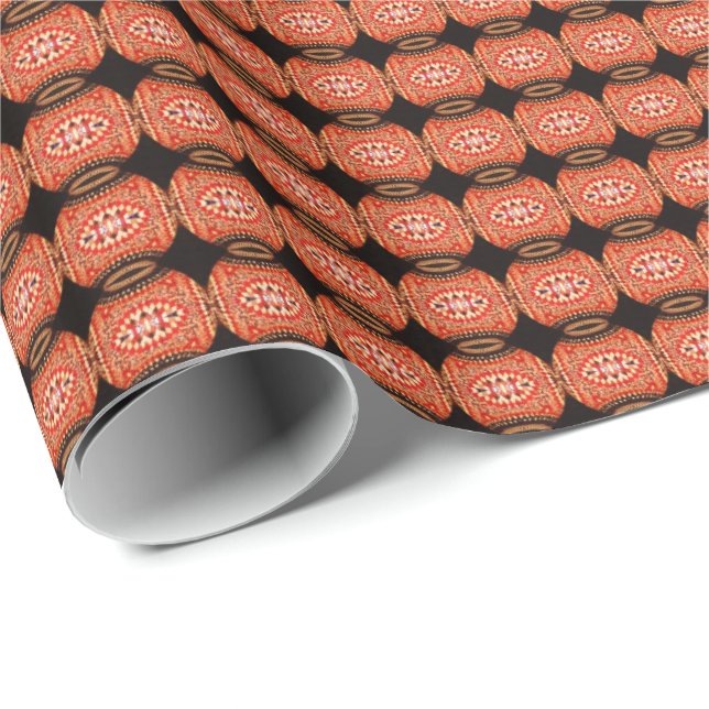 HAMbyWG - Gift Wrap - Vacker Mosaic Lökar Presentpapper (Rullad Hörn)