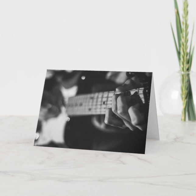 HAMbyWG - Greeting Card - Guitar Player Kort (Framsida)