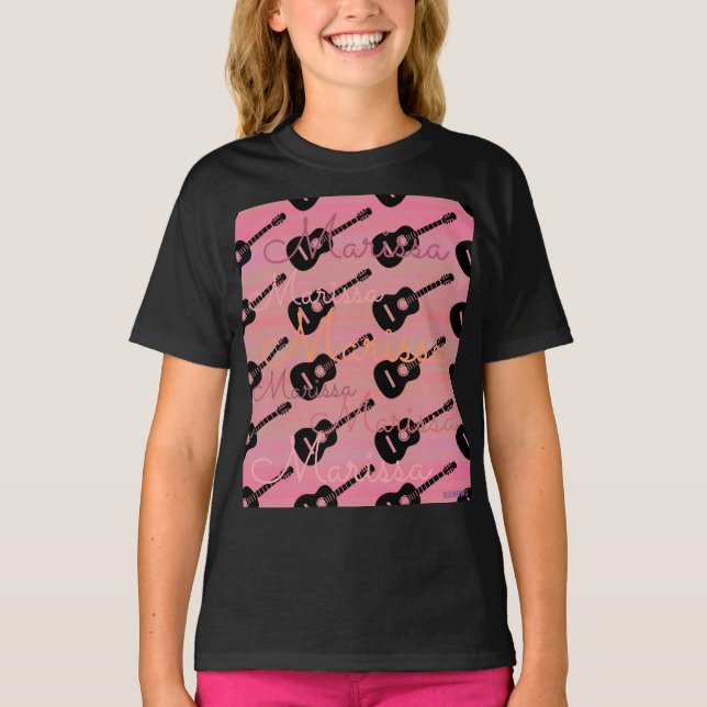 HAMbyWG - Guitar T-Shirt med ditt namn (Framsida)