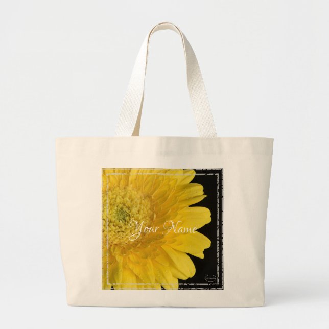 HAMbyWG Gult Gerber Daisy Jumbo Tygkasse (Framsidan)