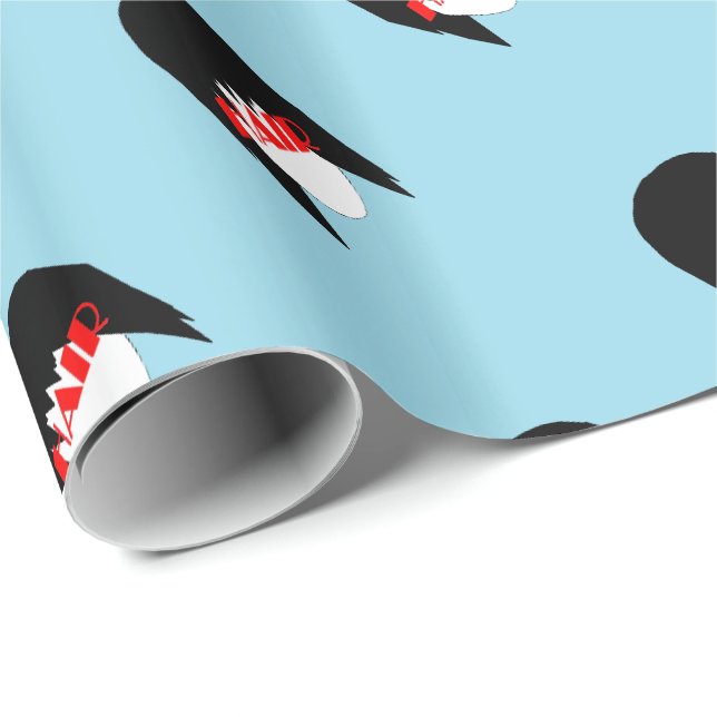 HAMbyWG - Hair Graphic in Light Blue Presentpapper (Rullad Hörn)