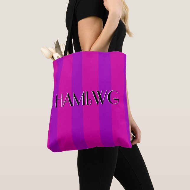 HAMbyWG - Handväskor - Rosa/Lila Tygkasse (Närbild)