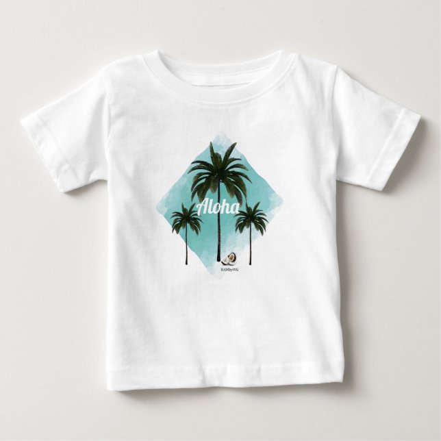 HAMbyWG Hawaiin Theme småbarn t-shirt (Framsida)