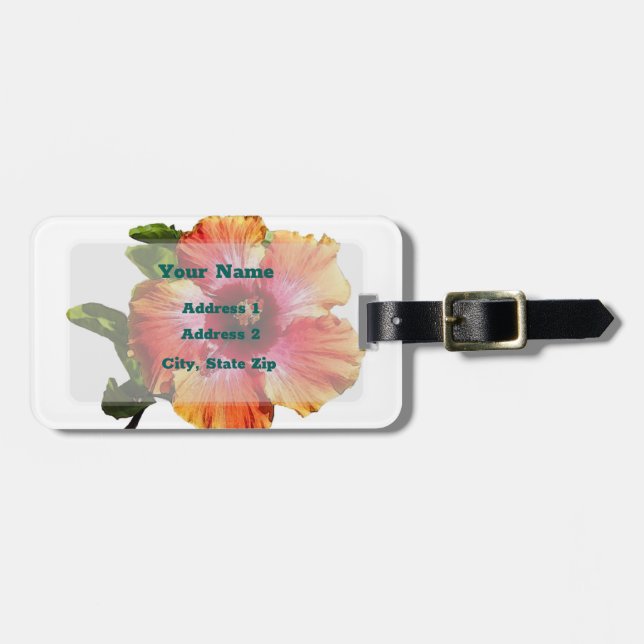 HAMbyWG Hibiscus Flower Luggage eller Bagagebricka (Horisontell Framsida)