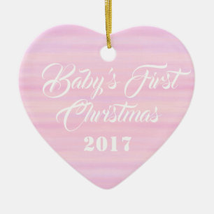 HAMbyWG - Hjärtformade Ornament - Baby First