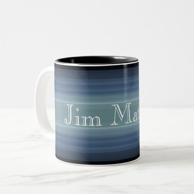 HAMbyWG - Kaffe Mugg - Grått-Blue (Framsida vänster)