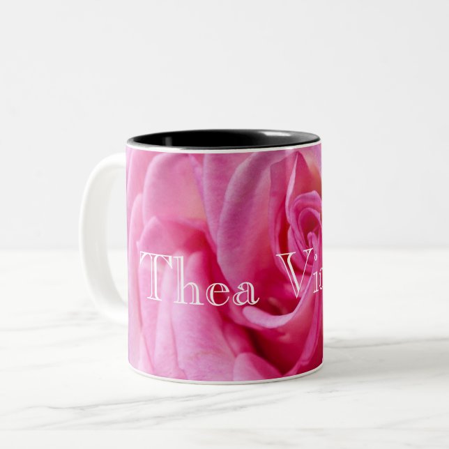 HAMbyWG - Kaffe Mugg - Rosa ros w Namn (Framsida vänster)
