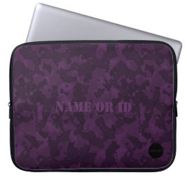 HAMbyWG - Kamouflage i ametistlila Laptop Fodral