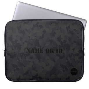 HAMbyWG - Kamouflage i svart Laptop Fodral