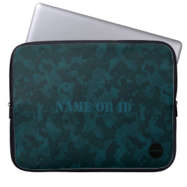 HAMbyWG - Kamouflage i tealblå-grön Laptop Fodral