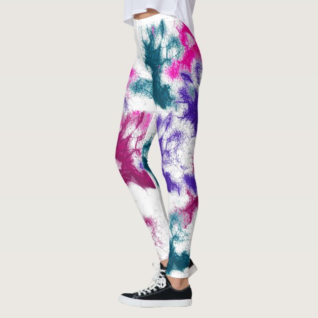 HAMbyWG - Komprimeringslegeringar - Bläck-plattor Leggings (Vänster)