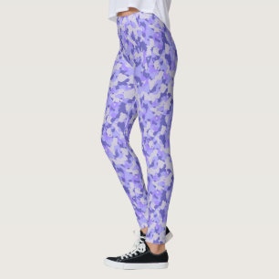 HAMbyWG - Komprimeringslegeringar - Lila Camoflage Leggings