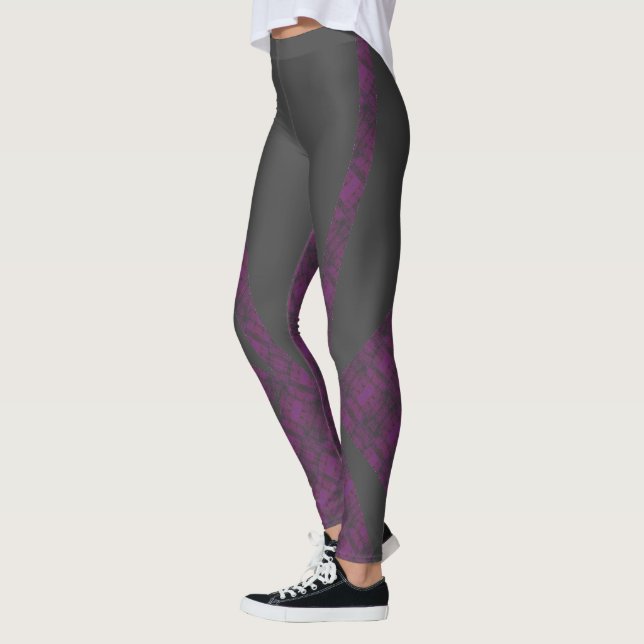 HAMbyWG - Komprimeringslegeringar - Mottled Lila Leggings (Vänster)