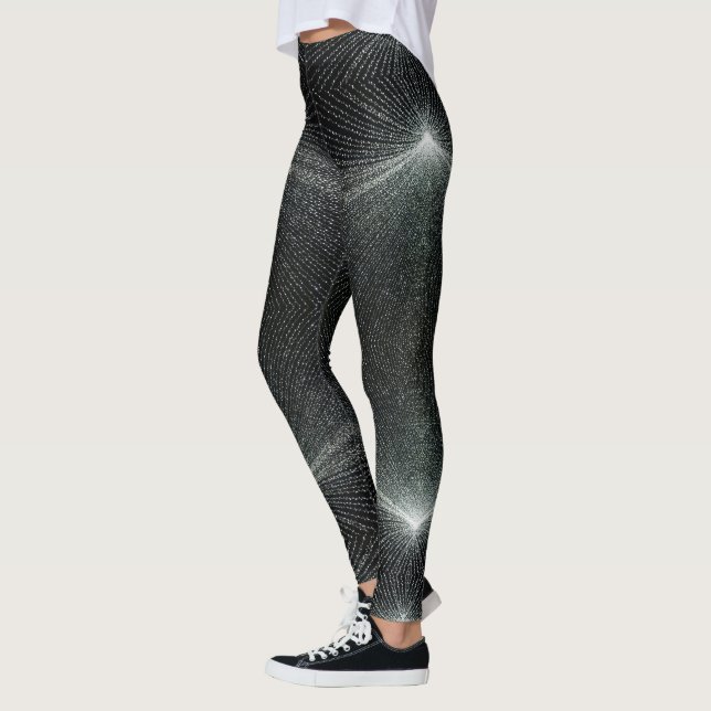 HAMbyWG - Komprimeringslegeringar - svart, vit str Leggings (Vänster)