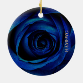 HAMbyWG-kvadratisk ornament - blå Ro