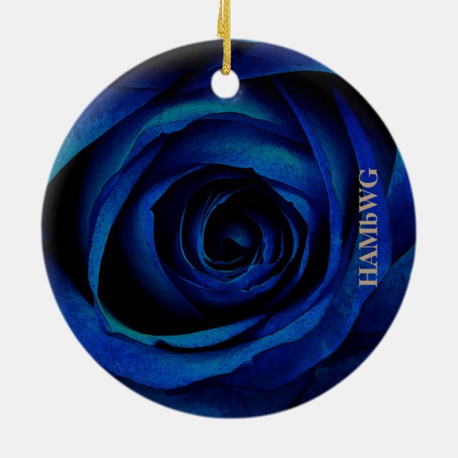 HAMbyWG-kvadratisk ornament - blå Ro (Baksidan)