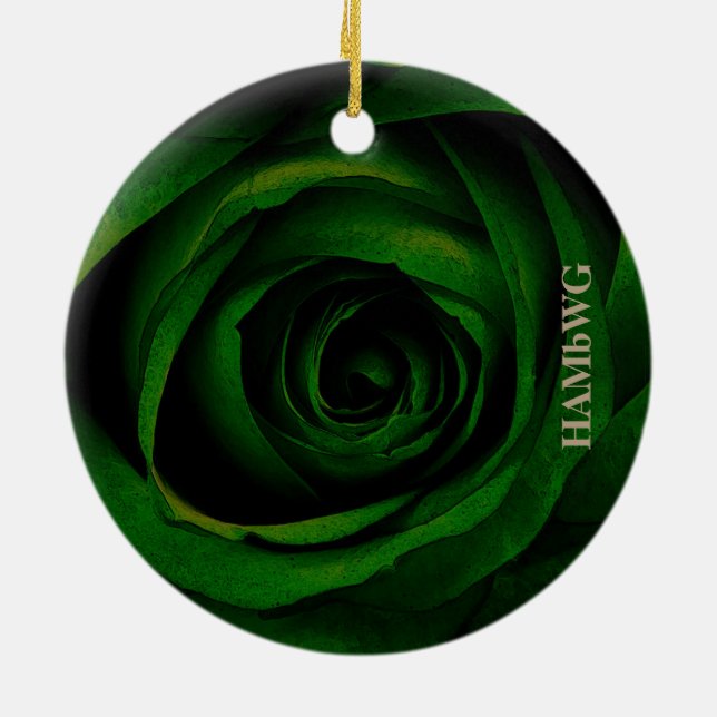 HAMbyWG-kvadratisk ornament - Grönt Ro (Baksidan)