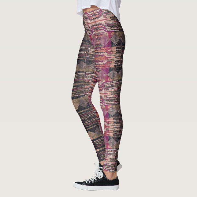 HAMbyWG Leggings - Black Rosa Olive (Vänster)