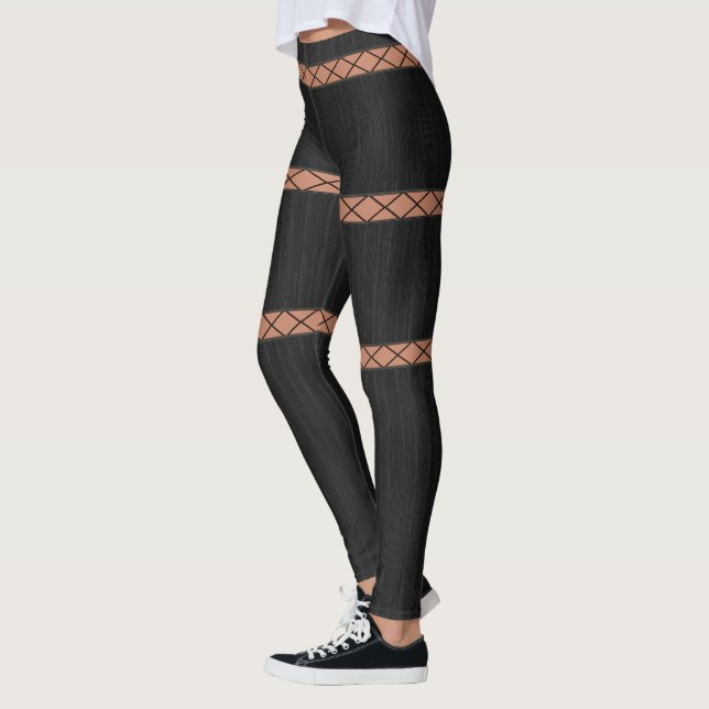 HAMbyWG - Leggings - Black Snöre Design (Vänster)