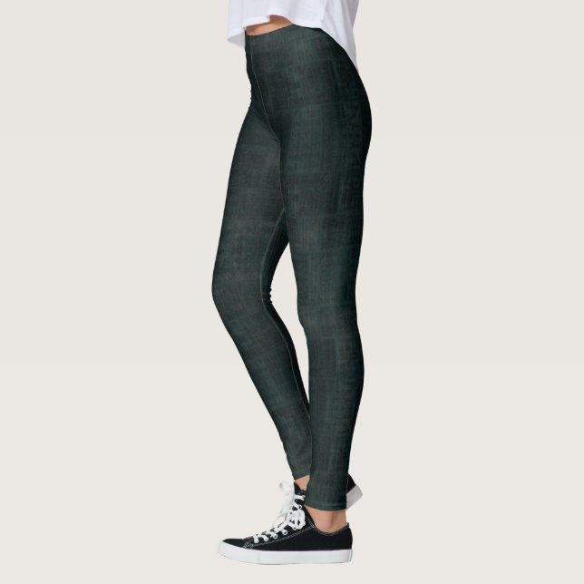 HAMbyWG - Leggings - Deep Teal Grönt Distress (Vänster)
