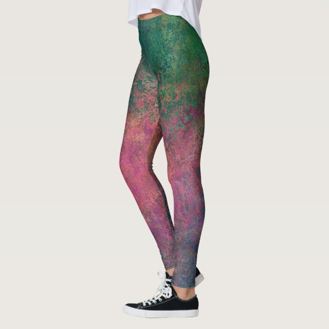 HAMbyWG - Leggings - Grönt & Rosa Agate Surprise (Vänster)