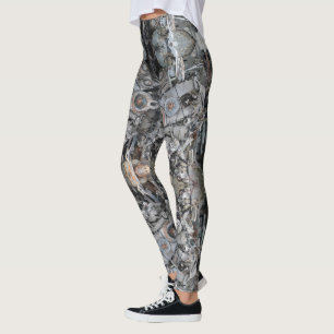 HAMbyWG - Leggings - Motor Delar Mönster