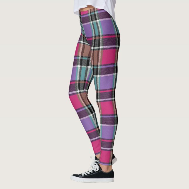 HAMbyWG - Leggings - Rosa och Lilac Play (Vänster)