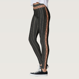 HAMbyWG - Leggings - Svart pinremsa - Utskärning