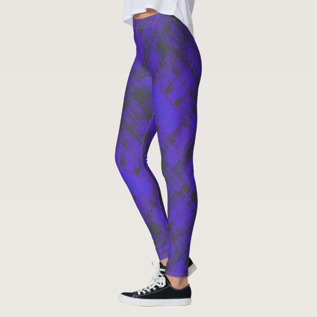 HAMbyWG - Leggings - Violet Blue Distress (Vänster)