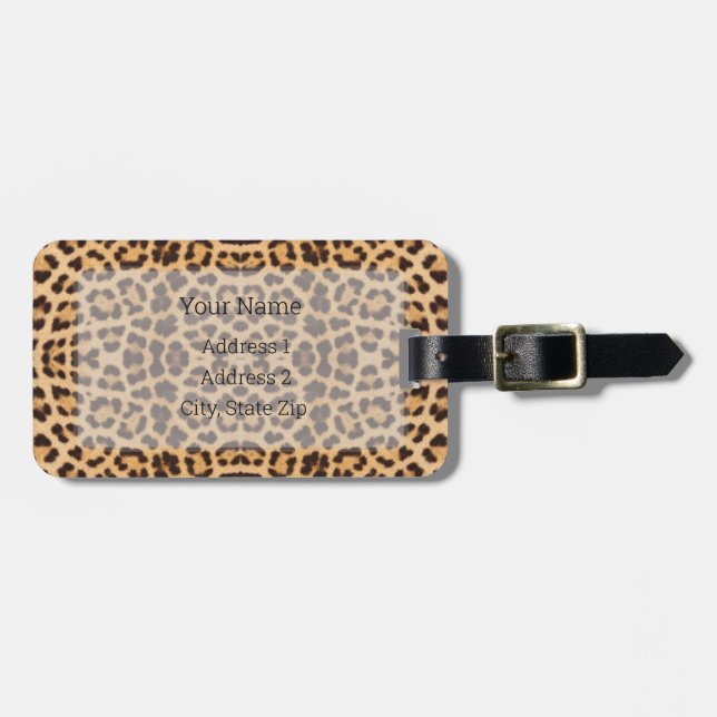 HAMbyWG Leopard Skriv ut resgods eller Bagagebricka (Horisontell Framsida)