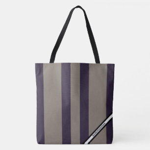 HAMbyWG - LG Tote Bag - Lavender Rand W Logotyp Tygkasse